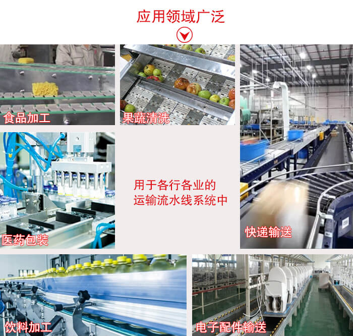 鏈板輸送機適用行業(yè)：食品加工，果蔬清洗等行業(yè)